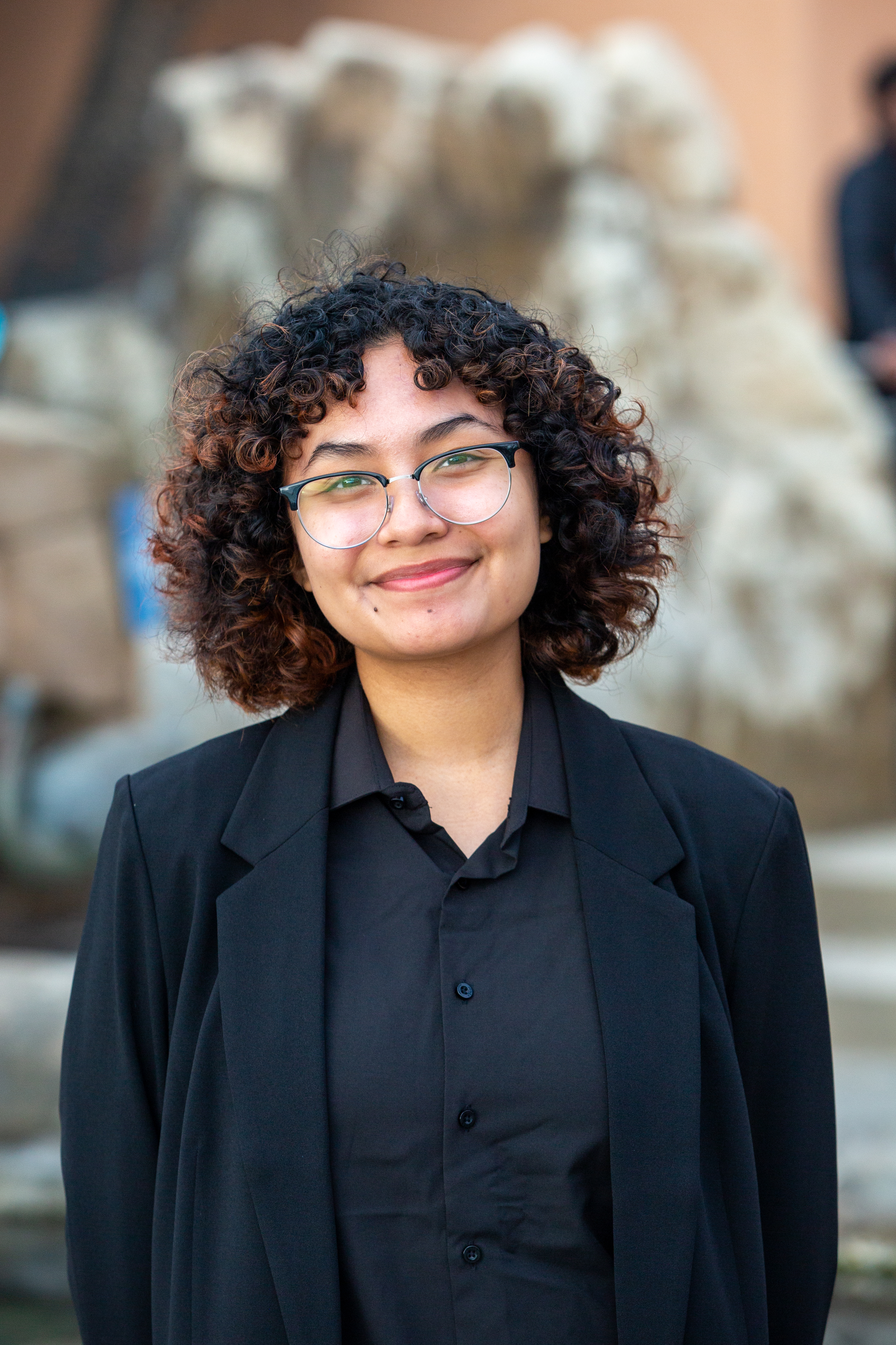 Picture of a scholar smiling